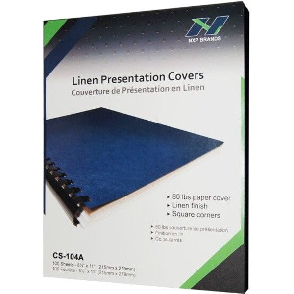 HOP Letter Presentation Cover - 8 1/2" (215.90 mm) x 11" (279.40 mm) - Square Corner - 100 / Box