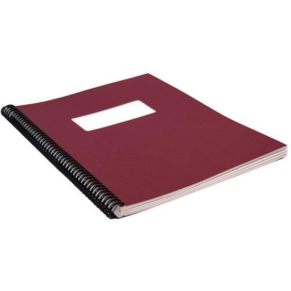 HOP Binding Coil - 0.5" (12 mm) Maximum Capacity - For Letter 8 1/2" (215.90 mm) x 11" (279.40 mm) Sheet - Black - Plastic - 100 / Box