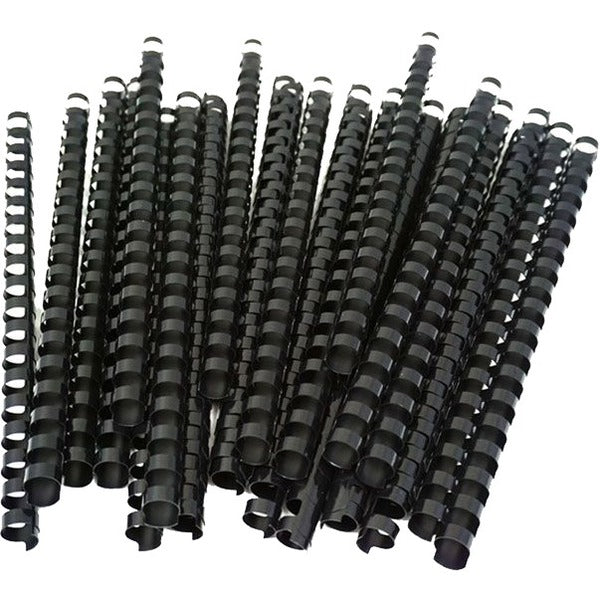 HOP 24 Ring Plastic Comb Bindings - 1" (25.4 mm) Maximum Capacity - 210 x Sheet Capacity - For Legal 8 1/2" (215.90 mm) x 14" (355.60 mm) Sheet - Black - Plastic - 50 / Box
