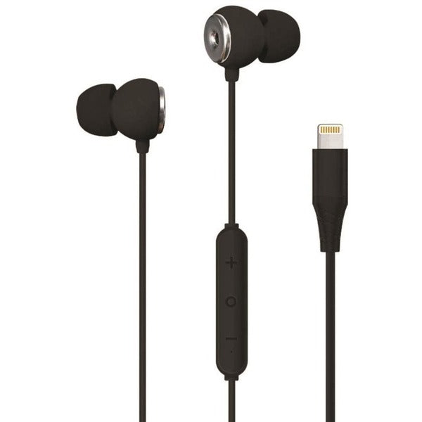 Helix UltraBuds SE Lightning Earbuds - Lightning Connector - Wired - Earbud - In-ear - Black