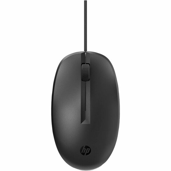 HP 125 Wired Mouse - Optical - Cable - 1 - USB - 1200 dpi - Scroll Wheel - 3 Button(s)