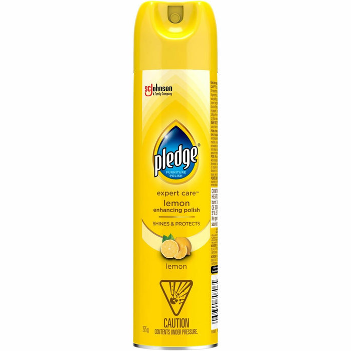 Pledge Furniture Polish - For Multi Surface, Furniture - Spray, Aerosol - 9.70 oz (275 g) - Lemon Scent - 1 Each