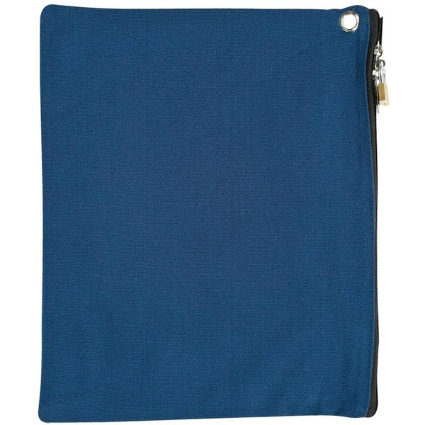 Merangue Currency Bag - 12.40" (314.96 mm) Length x 20 mil (0.51 mm) Width - Blue - Canvas - Multipurpose - 1 Each