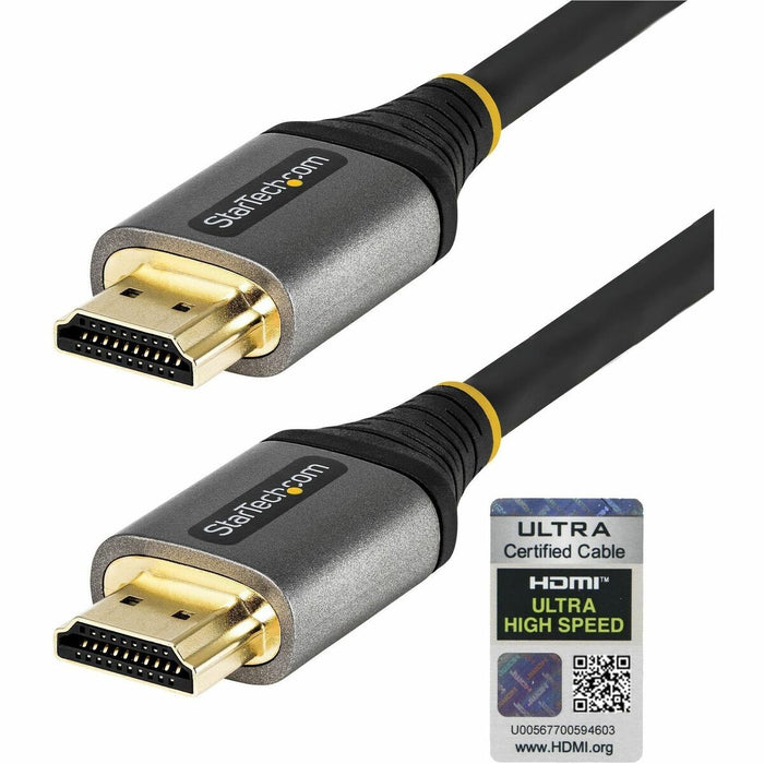 StarTech.com 3ft/1m HDMI 2.1 Cable, Certified Ultra High Speed HDMI Cable 48Gbps, 8K 60Hz/4K 120Hz HDR10+, 8K HDMI Cable, Monitor/Display - 3.3ft/1m Ultra HD HDMI 2.1 cable 8K 60Hz 4K 120Hz; HDR10+/Dolby Vision; eARC DTS:X/Dolby TrueHD/Atmos - Certified U