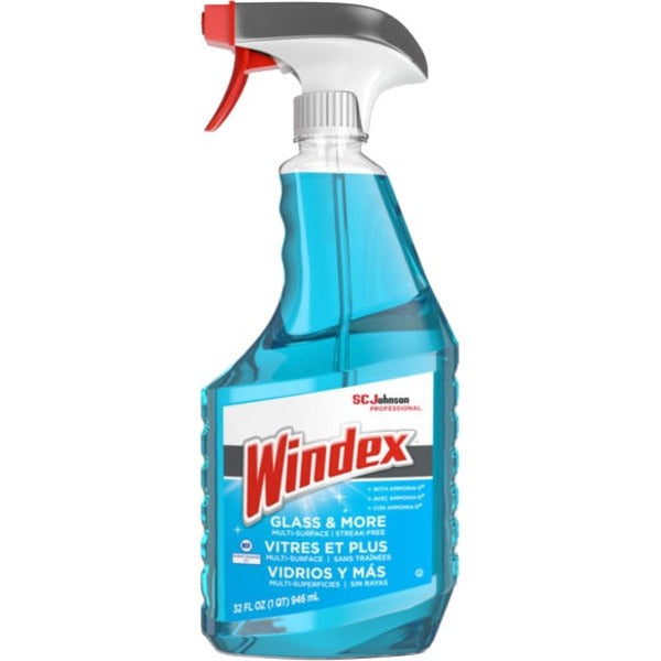 Windex&reg; Glass & More Multi-Surface, Streak-Free Cleaner - For Multi Surface, Multipurpose - 946.35 mL - Recommended For: Dirt Remover, Grime Remover - Streak-free, Kosher Trigger Bottle - 1 Each