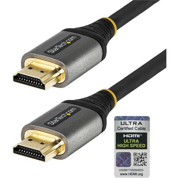 StarTech.com 10ft/3m HDMI 2.1 Cable, Certified Ultra High Speed HDMI Cable 48Gbps, 8K 60Hz/4K 120Hz HDR10+, 8K HDMI Cable, Monitor/Display - 9.8ft/3m Ultra HD HDMI 2.1 cable 8K 60Hz 4K 120Hz; HDR10+/Dolby Vision; eARC DTS:X/Dolby TrueHD/Atmos - Certified