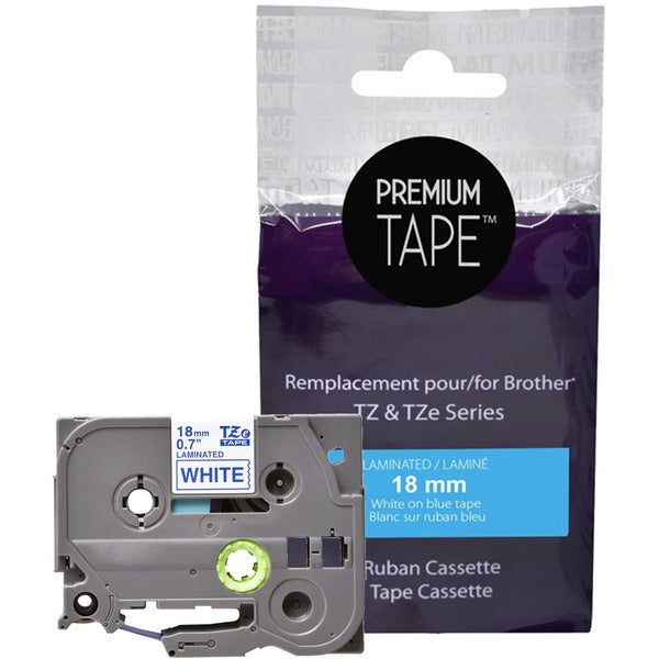 Premium Tape Tape - Alternative for Brother TZe243 - Blue on White - Blue on White - 1 Pack