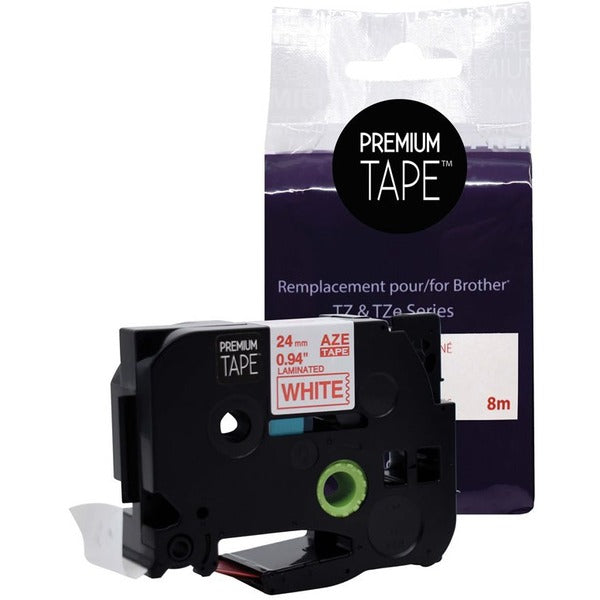 Premium Tape Tape - Alternative for Brother TZe252 - Red on White - Red On White - 1 Pack