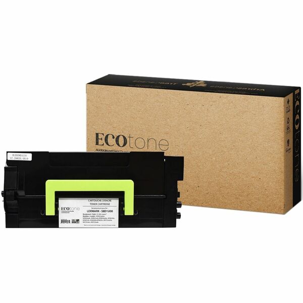 Ecotone Remanufactured Laser Toner Cartridge 58D1U00 - Black - 1 Each - 55000 Pages