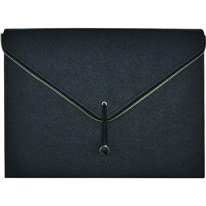Winnable Fashion 20181-BK Letter Expanding File - 8 1/2" (215.90 mm) x 11" (279.40 mm) - 13 Pocket(s) - Black