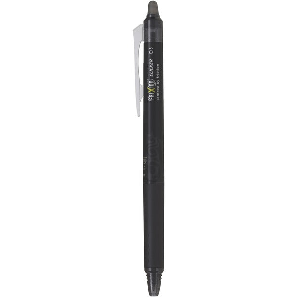 FriXion Clicker Gel Pen - 0.5 mm (0.02") Pen Point - Refillable - Retractable - Black Ink - Gel-based - 1 Each