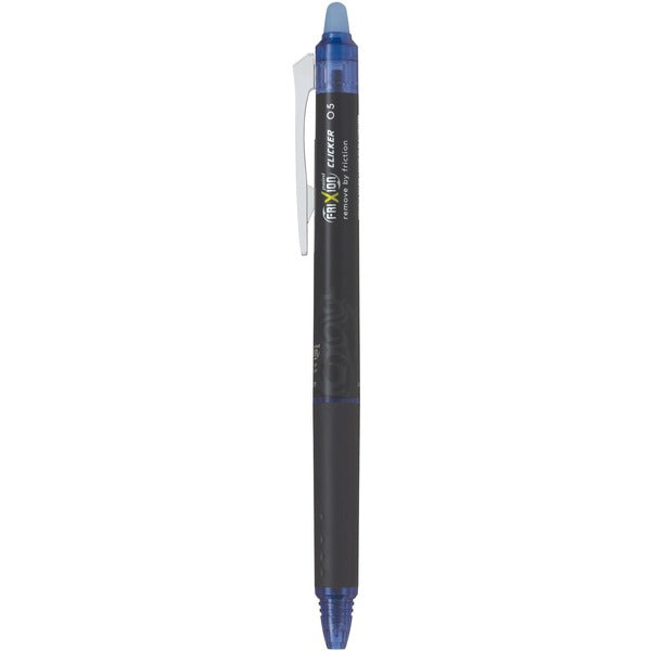 FriXion Clicker Gel Pen - 0.5 mm Pen Point Size - Refillable - Retractable - Blue Gel-based Ink - 1 Each