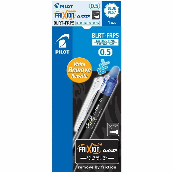 Pilot Clicker Gel Pen - Refillable - Retractable - Erasable - Blue Ink - Gel-based - 1 Each