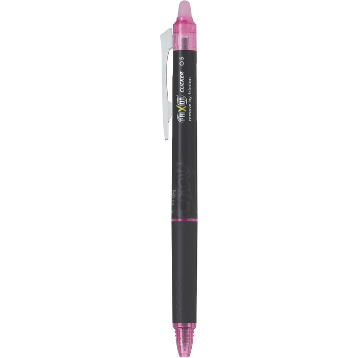 Pilot Clicker Gel Pen - Refillable - Retractable - Erasable - Pink Ink - Gel-based - 1 / Each