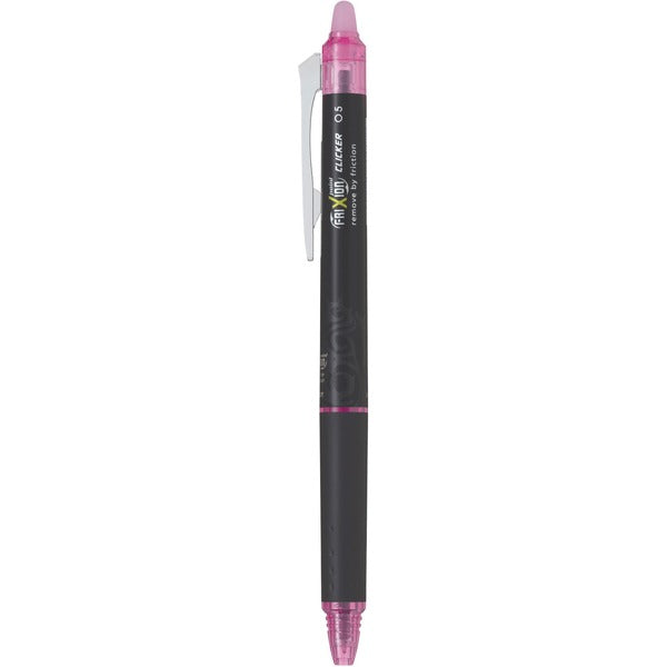 FriXion Clicker Gel Pen - 0.5 mm (0.02") Pen Point - Refillable - Retractable - Pink Ink - Gel-based - 1 / Each