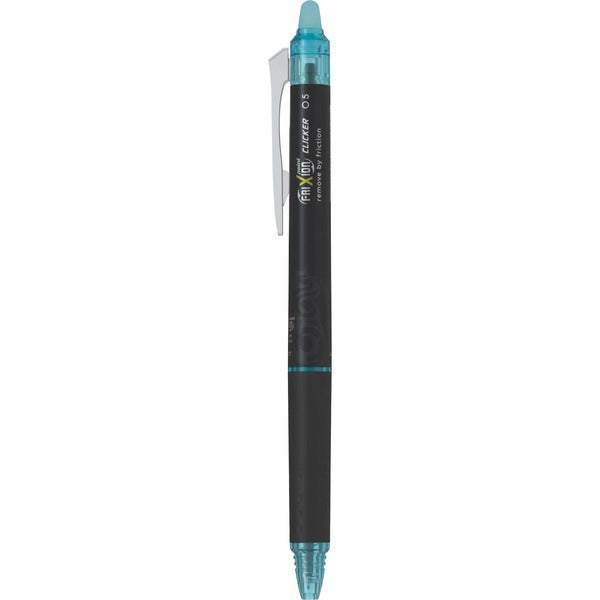 FriXion Clicker Gel Pen - 0.5 mm Pen Point Size - Refillable - Retractable - Turquoise Gel-based Ink - 1 / Each