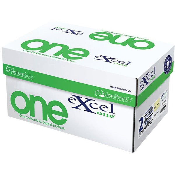 ExcelOne&reg; Duplicate NCR Paper - Letter - 8 1/2" x 11" - 500 Pack - 500 Sheets - Sustainable Forestry Initiative (SFI) - White, Canary Yellow