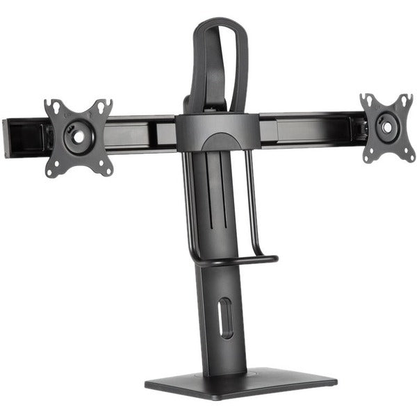 Intekview IntekView Freestanding Double Monitor Stand easy adjustment - Up to 27" Screen Support - 26.46 lb (12000 g) Load Capacity - Freestanding - Powder Coated - Aluminum, Steel, Plastic - Matte Black