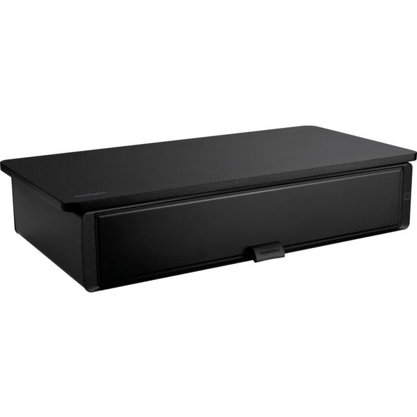 Kensington UVStand Monitor Stand with UVC Sanitization Compartment - Up to 34" Screen Support - 18.14 kg Load Capacity - 3.50" (88.90 mm) Height x 20" (508 mm) Width x 11" (279.40 mm) Depth - Desktop - Plastic, Aluminum - Black