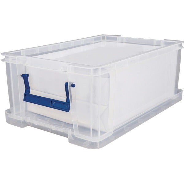 Bankers Box Plastic Storage Box - External Dimensions: 15.6" (396.88 mm) Width x 10" (254 mm) Depth x 6" (152.40 mm) Height - 10 L - Locking Clip Closure - Stackable - Polypropylene - Clear - For Paper - 1 Each