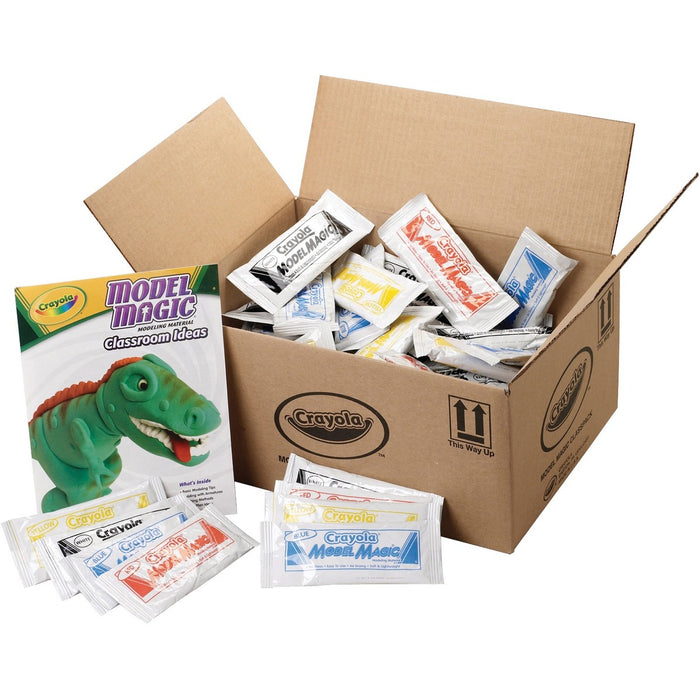 Model Magic Assorted - Classpack - Fun and Learning, Modeling, Project - White, Red, Yellow, Blue - 75 / Box