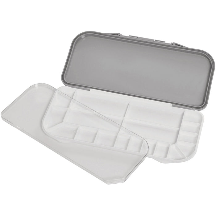 Deflecto 18 Well Paint Saver - Paint - 0.75" (19.05 mm) Height x 5" (127 mm) Width x 10.68" (271.15 mm) Depth - White, Gray - Polypropylene - 1 Each