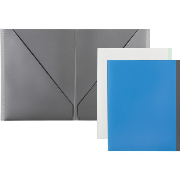 Pendaflex Letter, Tabloid Pocket Folder - 8 1/2" (215.90 mm) x 11" (279.40 mm), 11" (279.40 mm) x 17" (431.80 mm) - 60 Sheets Capacity - 3 Pocket - Assorted - 12 / Box