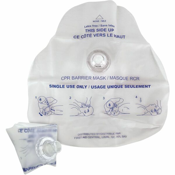 First Aid Central CPR Face Shield - 1 x Piece(s) For 1 x Individual(s) - 1 / Bag