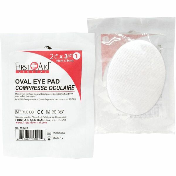 First Aid Central Oval Eye Patch - 10 / Pack