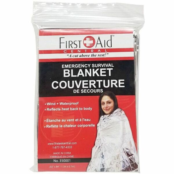 First Aid Central Emergency Rescue Blanket - Gray - 1 Each