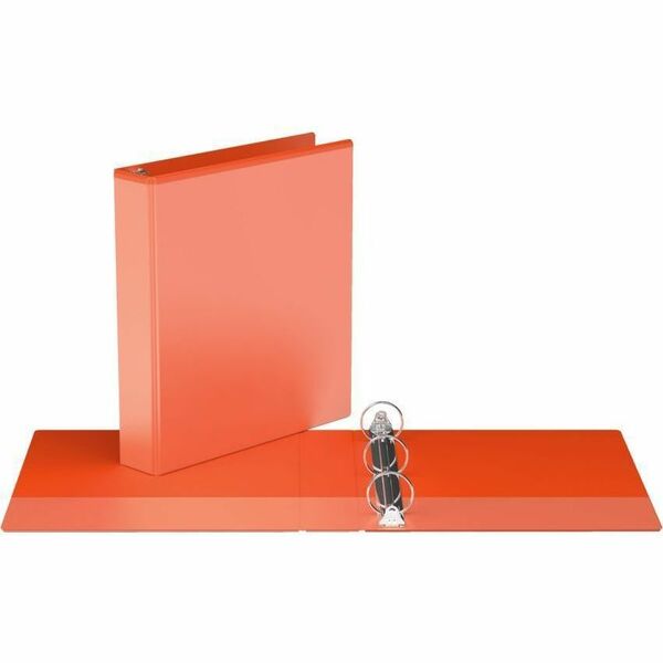 Davis Group Easyview Premium, Round Ring, Customizable, View Binder, 1 Each (Orange, 1.5") - 1 1/2" (38.10 mm) Binder Capacity - 8 1/2" (215.90 mm) x 11" (279.40 mm) Sheet Size - 275 Sheet Capacity - 3 Ring - Fastener: Round Ring - Pocket: Inside Front &
