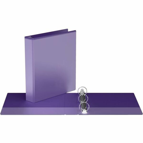 Davis Group Easyview Premium, Round Ring, Customizable, View Binder, 1 Each (Purple, 1.5") - 1 1/2" (38.10 mm) Binder Capacity - 8 1/2" (215.90 mm) x 11" (279.40 mm) Sheet Size - 275 Sheet Capacity - 3 Ring - Fastener: Round Ring - Pocket: Inside Front &