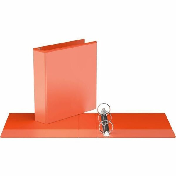 Davis Group Easyview Premium, Round Ring, Customizable, View Binder, 1 Each Orange, 2") - 2" (50.80 mm) Binder Capacity - 8 1/2" (215.90 mm) x 11" (279.40 mm) Sheet Size - 400 Sheet Capacity - 3 Ring - Fastener: Round Ring - Pocket: Inside Front & Back -
