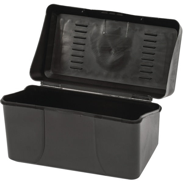 Merangue Index Card Box 3" x 5" Black - Media Size Supported: Index Card 3" (76.20 mm) x 5" (127 mm) - Lid Closure - Black - For Index Card