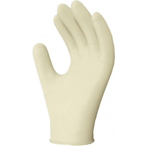 RONCO LE2 Latex Examination Glove (4 mil) - 4 mil (0.10 mm) Thickness - X-Large Size - Tan - Flexible, Fatigue-free, Comfortable - For Food Processing, Dental, Healthcare Working, Pharmaceutical, Veterinary, Laboratory, Cosmetology, Food Preparation, Hosp