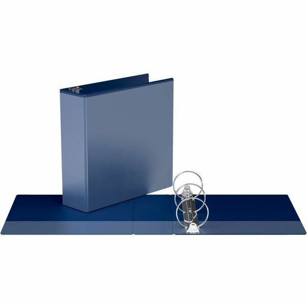 Davis Group Easyview Premium, Round Ring, Customizable, View Binder, 1 Each (Royal Blue, 3") - 3" (76.20 mm) Binder Capacity - 8 1/2" (215.90 mm) x 11" (279.40 mm) Sheet Size - 600 Sheet Capacity - 3 Ring - Fastener: Round Ring - Pocket: Inside Front & Ba