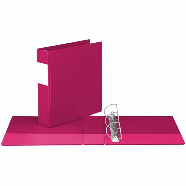 Davis Group Premium Economy, Angle D Ring, Binder, (Pink, 2") - 2" (50.80 mm) Binder Capacity - 8 1/2" (215.90 mm) x 11" (279.40 mm) Sheet Size - 475 Sheet Capacity - 3 Ring - Fastener: D-Ring - Pocket: 2, Inside Front & Back - Polypropylene - Pink - Labe