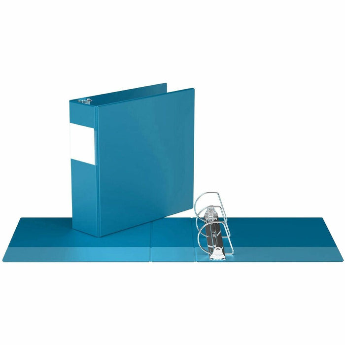 Davis Group Premium Economy, Angle D Ring, Binder, (Turquoise Blue, 3") - 3" (76.20 mm) Binder Capacity - 8 1/2" (215.90 mm) x 11" (279.40 mm) Sheet Size - 625 Sheet Capacity - 3 Ring(s) - Fastener(s): D-Ring - Pocket(s): 2, Inside Front & Back - Polyprop