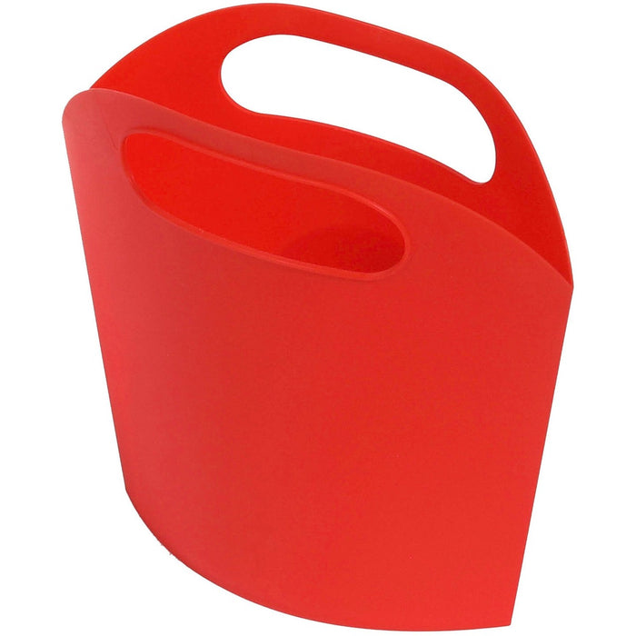 Deflecto Antimicrobial Kids Mini Tote - External Dimensions: 8" (203.20 mm) Width x 5.4" (137.16 mm) Depth x 2" (50.80 mm) Height - Plastic - Red - For Art Supplies, Crayon - 1 Each