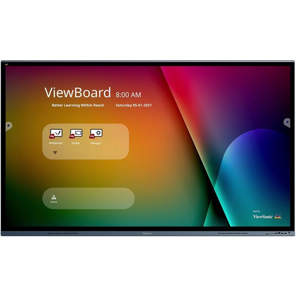 ViewSonic 85" ViewBoard IFP8662 Collaboration Display - 86" (2184.40 mm) LCD - Projected Capacitive - Touchscreen - 16:9 Aspect Ratio - 3840 x 2160 - 2160p - USB