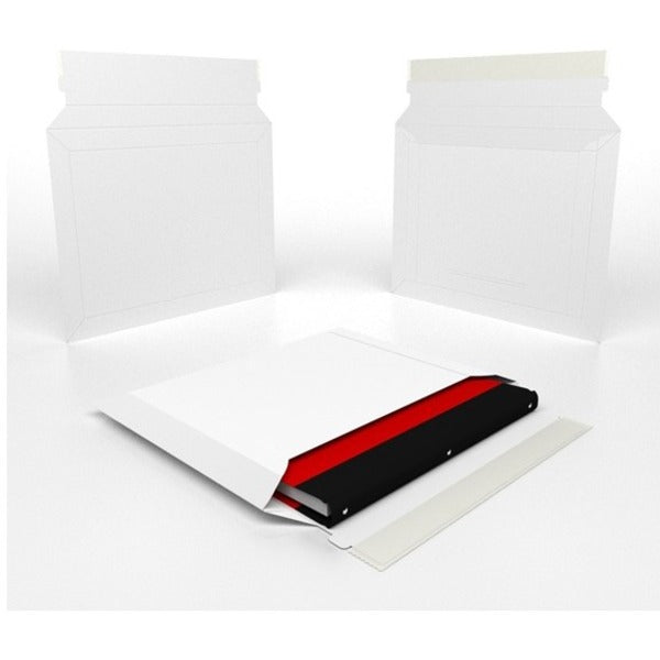 Supremex Conformer Paperboard Mailers 9.75" x 12.25" White - 9 3/4" (247.65 mm) Width x 12 1/4" (311.15 mm) Length - White - Paperboard