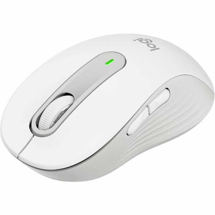 Logitech Wireless Mouse - Optical - Wireless - Bluetooth/Radio Frequency - Off White - USB - 2000 dpi - Scroll Wheel - 5 Button(s) - 5 Programmable Button(s) - Medium Hand/Palm Size - 1 Each