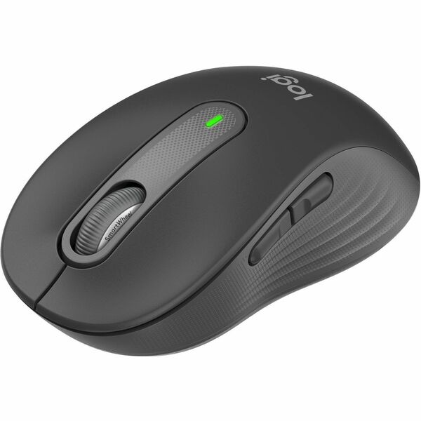Logitech Signature M650 Wireless Mouse - For Small to Medium Sized Hands, 2-Year Battery, Silent Clicks, Customizable Side Buttons, Bluetooth, Multi-Device Compatibility (Graphite) - Optical - Wireless - Bluetooth/Radio Frequency - Graphite - USB - 2000 d