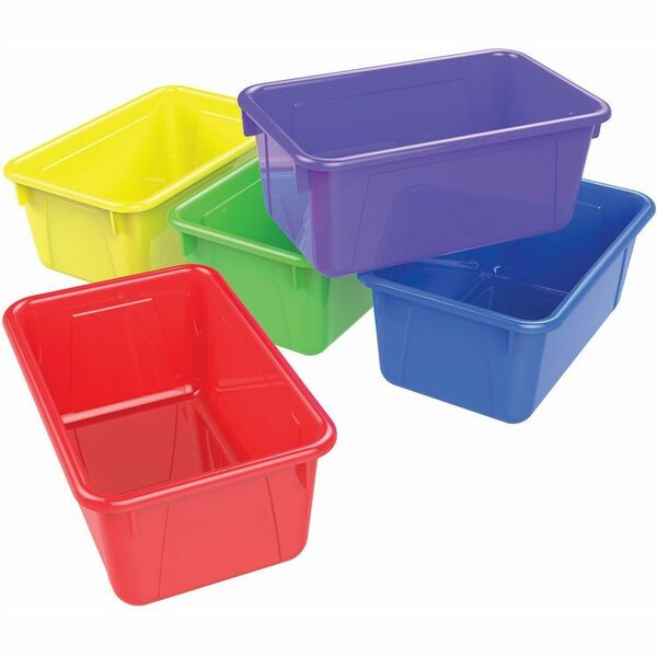 Storex Storage Bin - Drop Resistant, Crack Resistant - Plastic - 1 Each