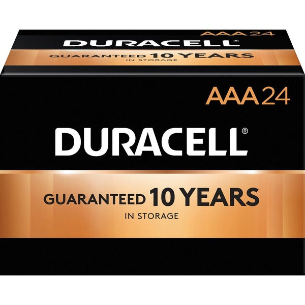 Duracell Coppertop Alkaline AAA Battery - MN2400 - For Multipurpose - AAA - 1150 mAh - 1.5 V DCsapceShelf Life - 24 / Box