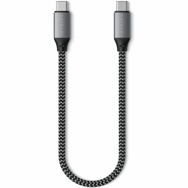 Satechi USB-C to USB-C Cable - 10 Inches - 10" (254 mm) USB-C Data Transfer Cable for Power Bank, USB Device, Wall Charger, Smartphone, Notebook, MacBook Air, MacBook Pro, iPad Air, iPad mini, iPad Pro, iPad, ... - First End: 1x USB Type C - Male - Second