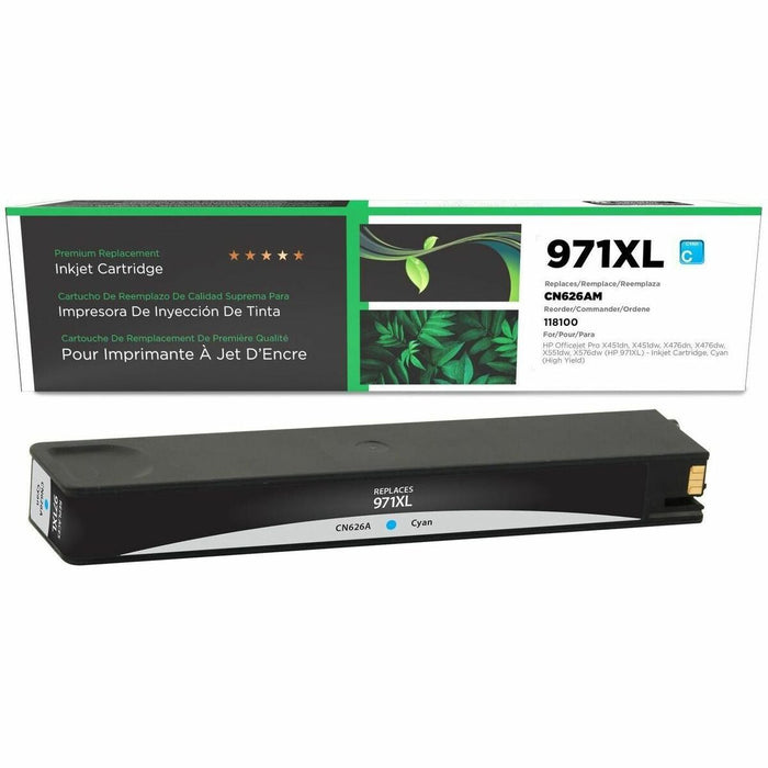 CIG Remanufactured High Yield Inkjet Ink Cartridge 971XL (CN626AM) - Cyan - 1 Each - 6,600 Pages