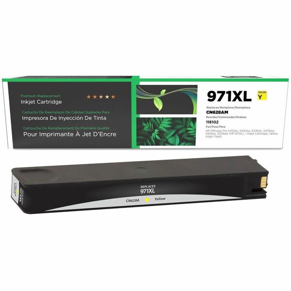 CIG Remanufactured High Yield Inkjet Ink Cartridge 971XL (CN628AM) - Yellow - 1 Each - 6,600 Pages