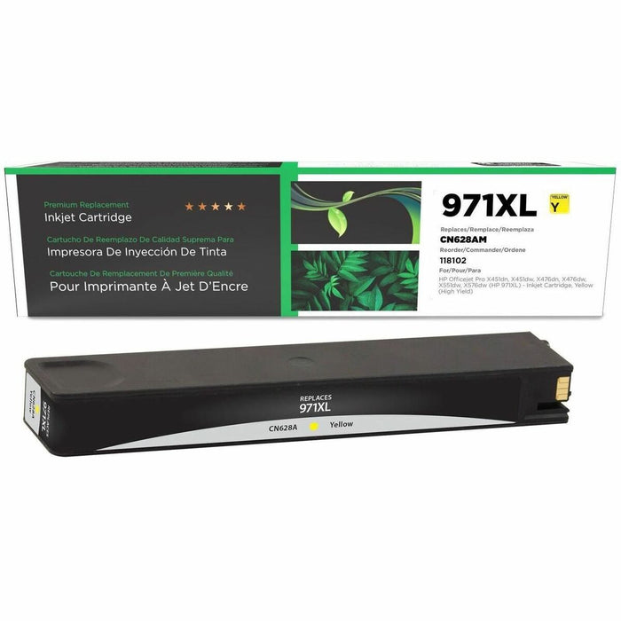 CIG Remanufactured High Yield Inkjet Ink Cartridge 971XL (CN628AM) - Yellow - 1 Each - 6,600 Pages