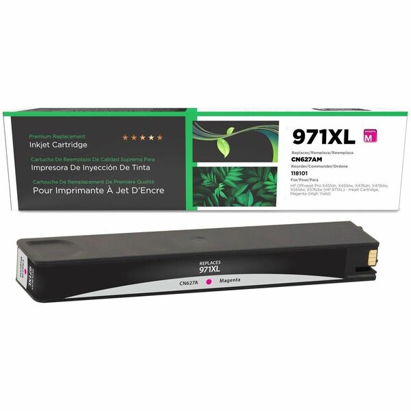 CIG Remanufactured High Yield Inkjet Ink Cartridge 971XL (CN627AM) - Magenta - 1 Each - 6,600 Pages